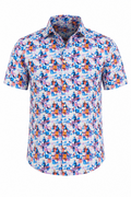 Ghiaccio Print Stretch Shirt