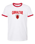 Gibraltar Arched Crest Soccer Ringer Tee — NYC Factory