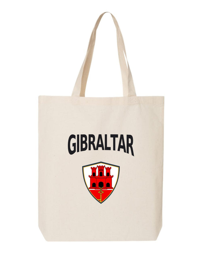 Gibraltar Soccer Tote Bag — Arched National Crest | NYC Factory