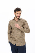 Gingham Print Button-Down Shirt