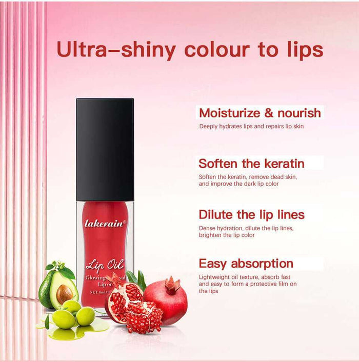 Gloss à lèvres Glow Lip Gloss Nourrissant et Hydratant, fini brillant, pour des lèvres éclatantes et nourries.