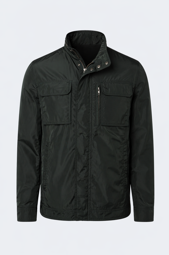 Green Rayon Windbreaker