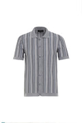 Grey Giuseppe Knit Full Button Shirt