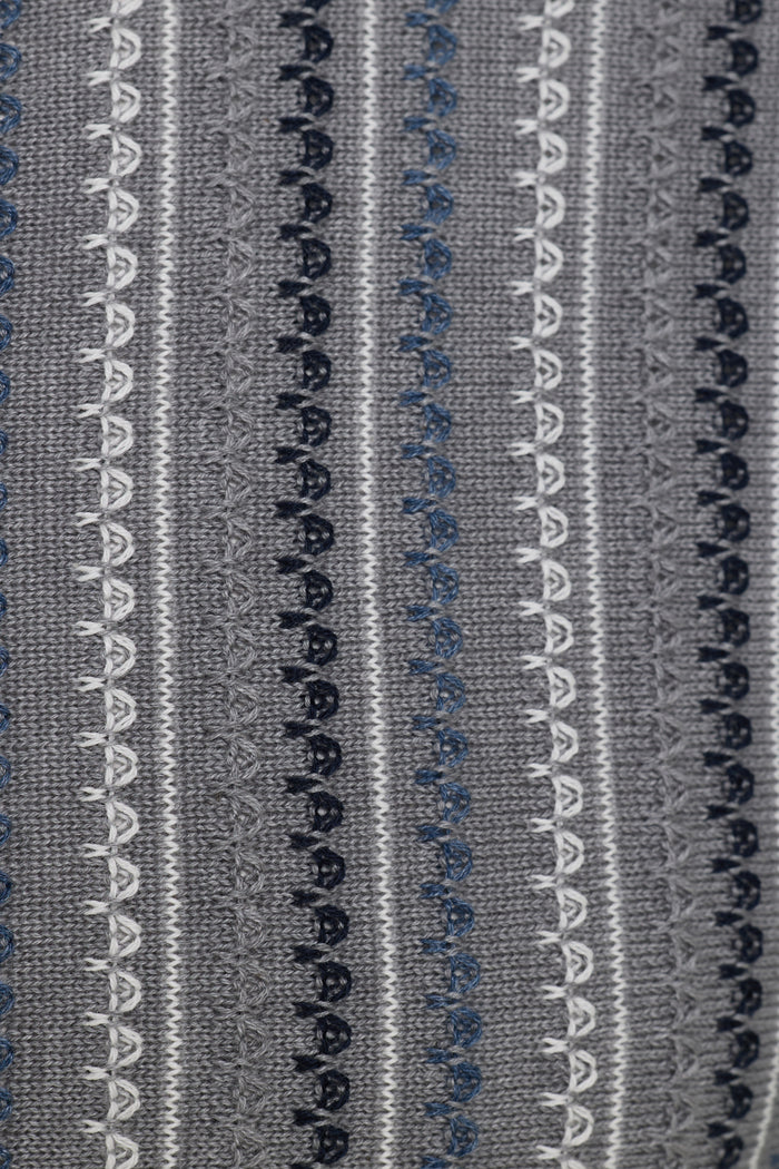 Grey Giuseppe Knit Full Button Shirt
