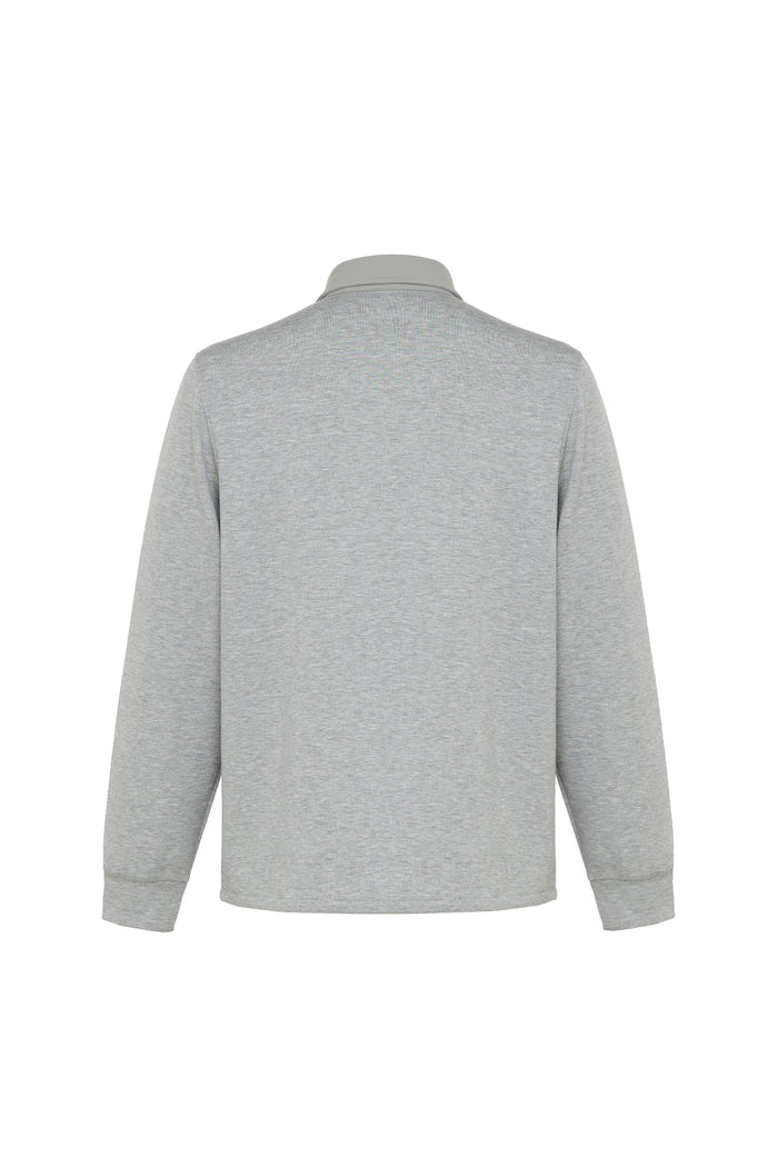 Grey Performance Stretch Snap Overshirt