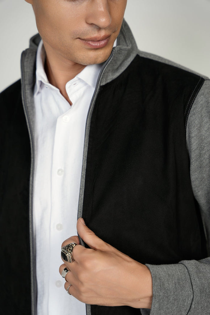 Grey Suede Jacket