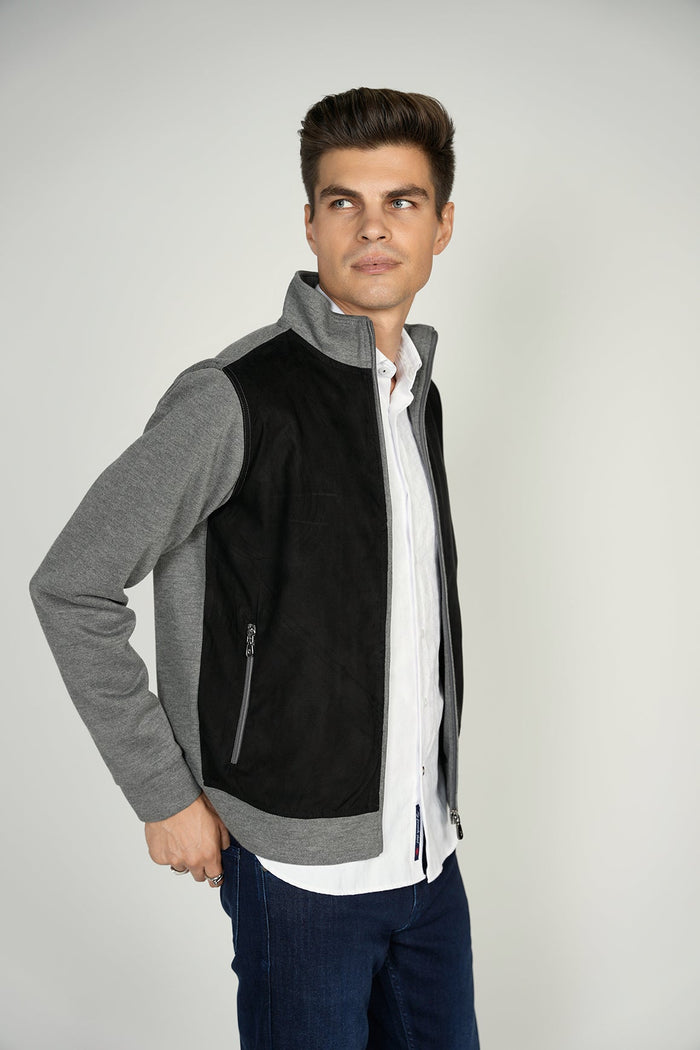Grey Suede Jacket