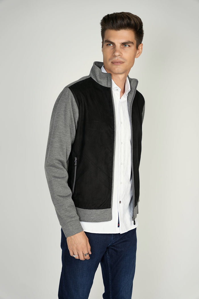 Grey Suede Jacket