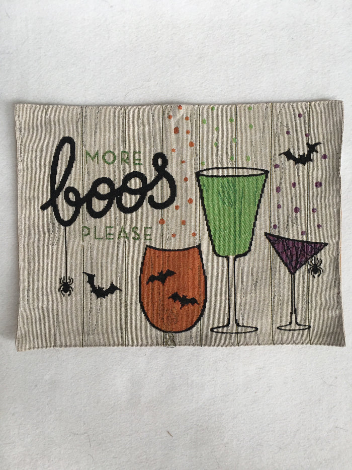 Halloween More Boos Please Set of 4 Tapestry Placemats
