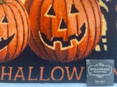 Halloween Two Pumpkins Accent Rug
