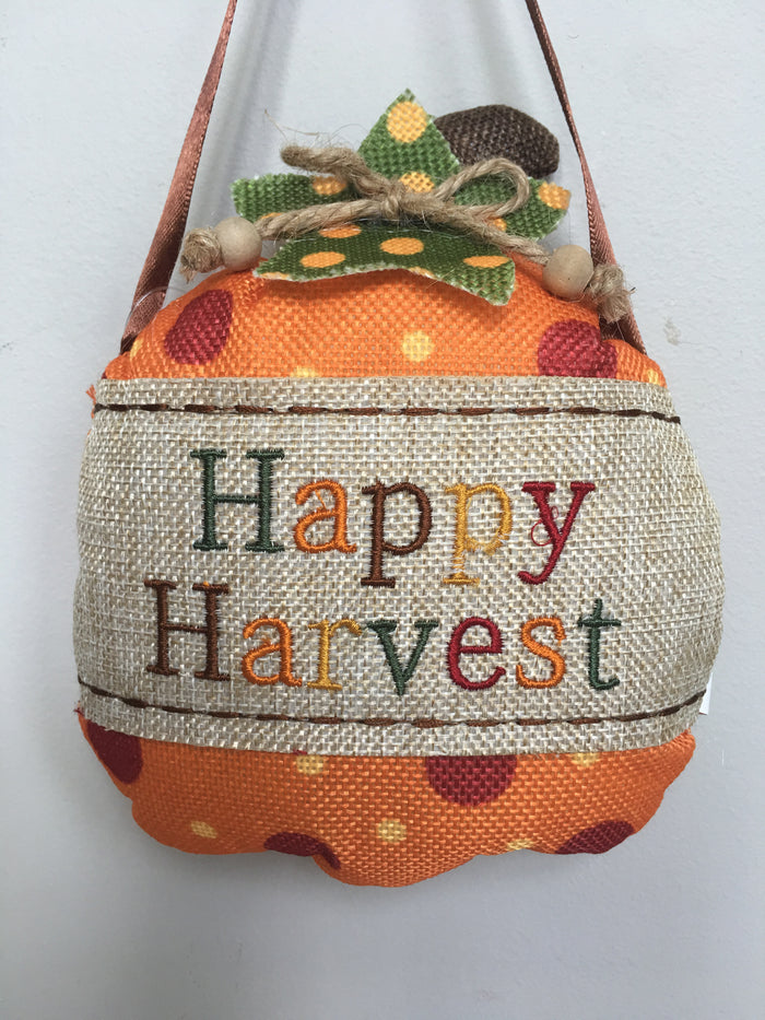Harvest Pumpkin Door Hanger
