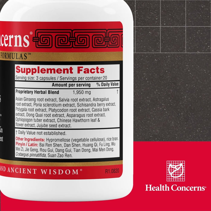 Health Concerns Emperor's Ginseng Zizyphus - Energy & Focus Supplement - Menopause Aid - 60 Capsules - The Oasis of Health