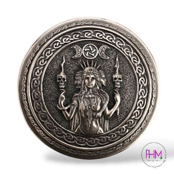 Hecate Goddess Bronze Trinket Box 🌙 - Gifts