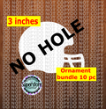 Helmet - withOUT hole - Ornament Bundle Price