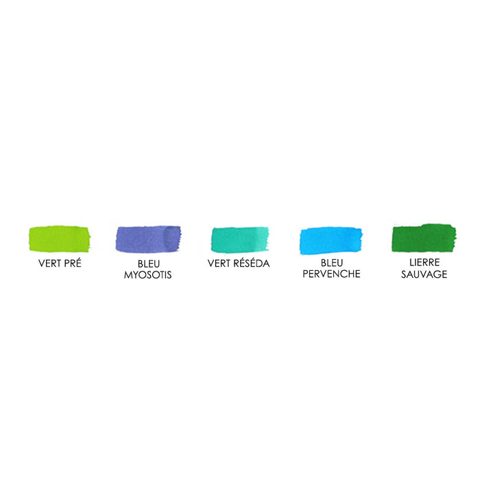 Herbin Seasons 5 Piece Assorted Ink Set Spring by Herbin at Cult Pens
