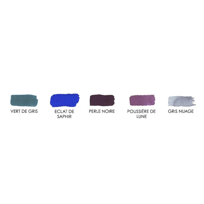 Herbin Seasons 5 Piece Assorted Ink Set Winter by Herbin at Cult Pens