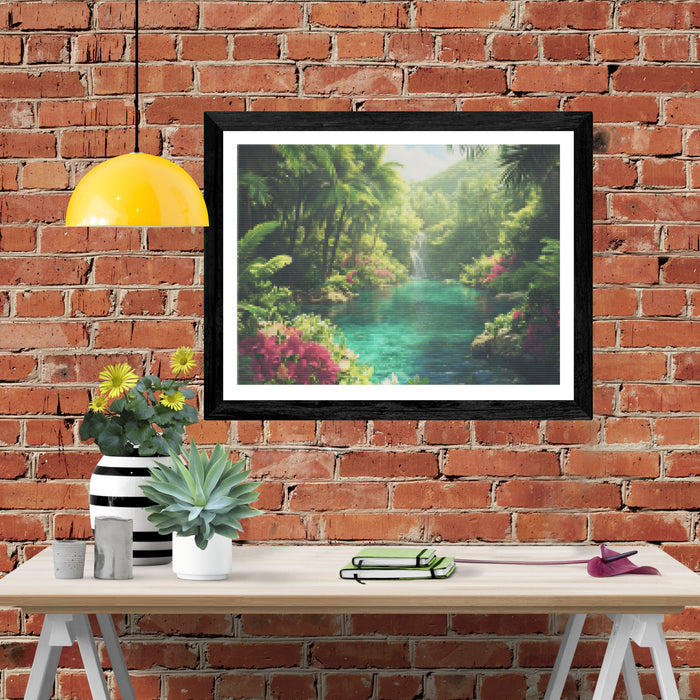 Hidden Lagoon in the Emerald Jungle