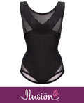 Illusion EI7193 Back Support Wear-Your-Own-Bra Shaper Bodysuit Black
