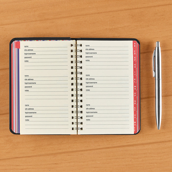 Internet Address & Password Logbook