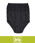 Iris 3-Pack Ultra Comfort Cotton Brief Panties Black