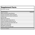 Kan Herb Essentials Spleen Support Formula 60 Tablets - Supplement Facts panel