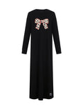 Kids and Teen Pima Cotton Leopard Bow Nightgown