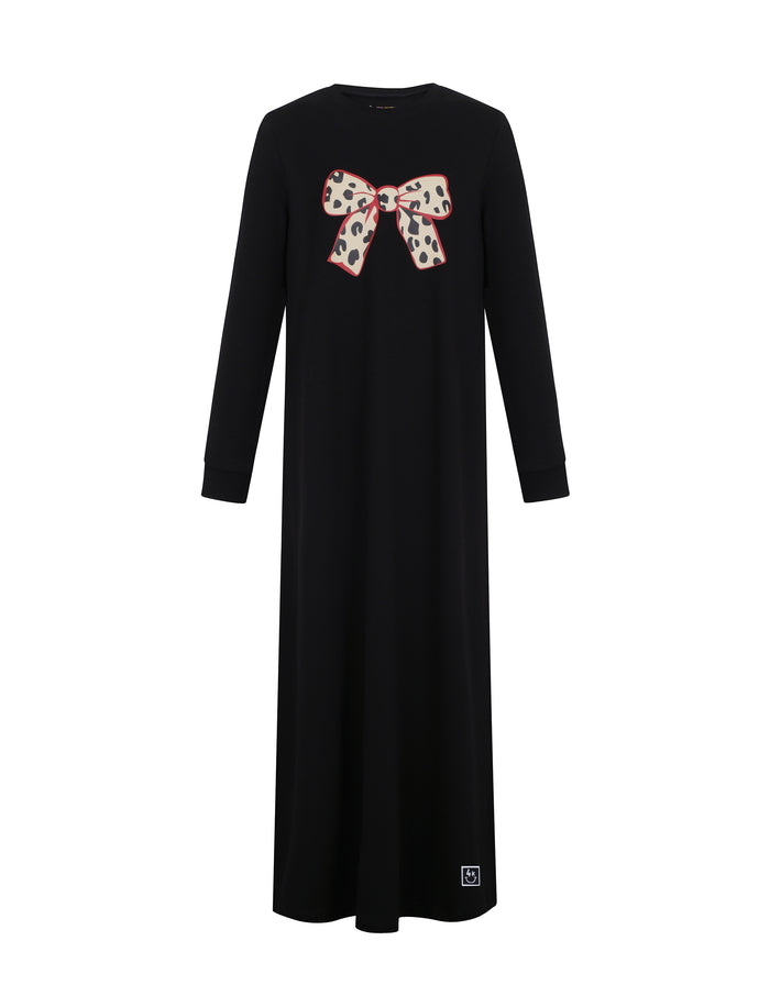 Kids and Teen Pima Cotton Leopard Bow Nightgown