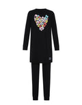 Kids and Teen Pima Cotton Pastel Heart Tunic Set