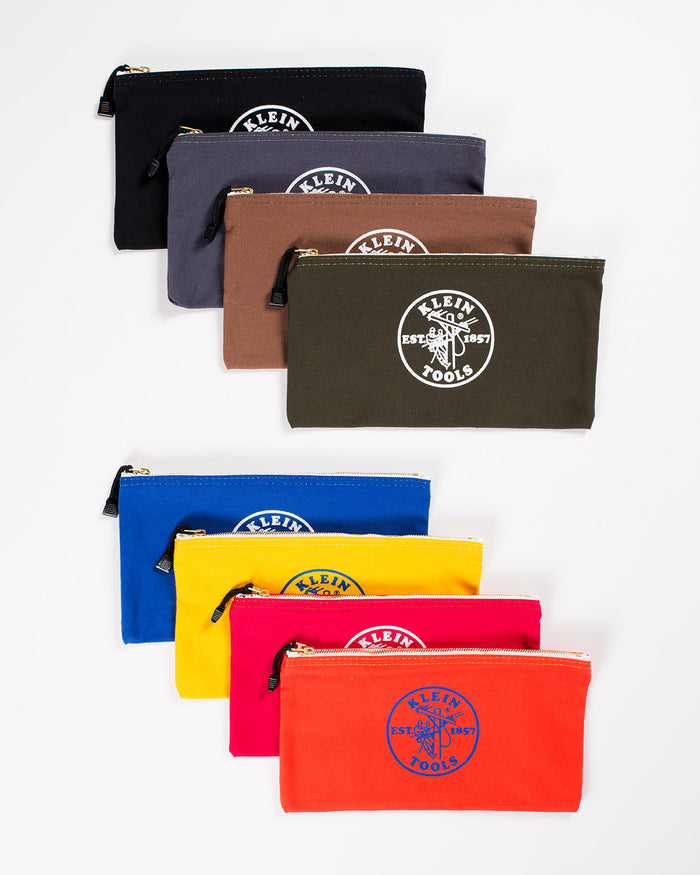 Klein Tools 12" Canvas Zipper Bags