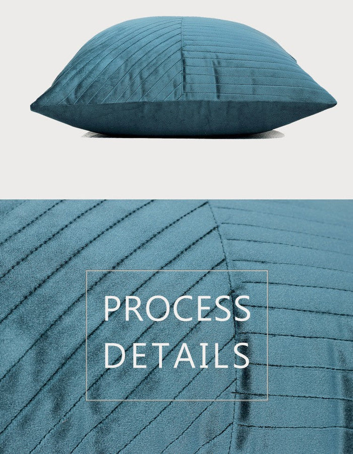 Large Decorative Throw Pillow for Couch, Blue Modern Sofa Pillows, Simple Modern Throw Pillows for Couch, Large Square Pillows-Paintingforhome