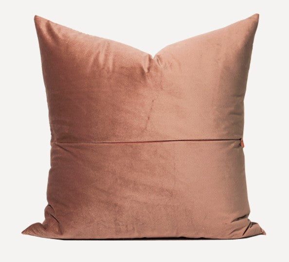 Large Modern Sofa Pillows, Decorative Modern Pillows for Couch, Brick Red Modern Pillows for Living Room, Contemporary Throw Pillows-Paintingforhome