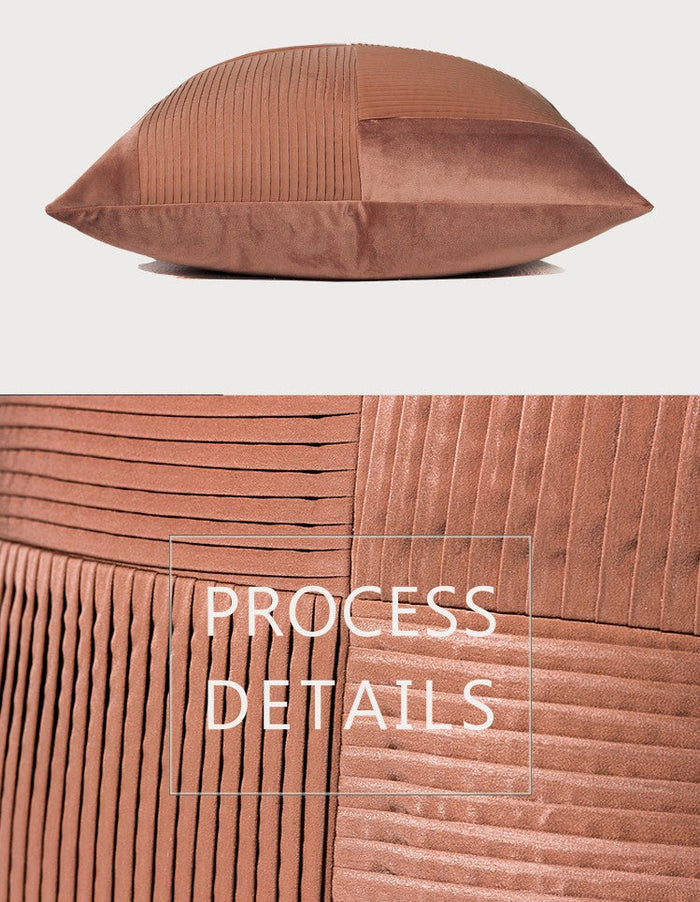 Large Modern Sofa Pillows, Decorative Modern Pillows for Couch, Brick Red Modern Pillows for Living Room, Contemporary Throw Pillows-Paintingforhome