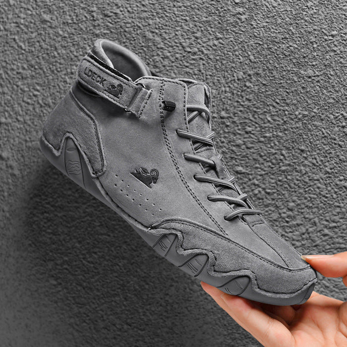 Large Size Men's Casual Leather  Boots