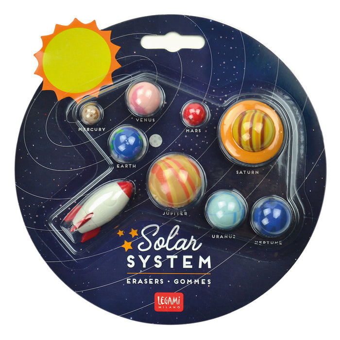 Legami Erasers Set of 9 Solar System by Legami at Cult Pens