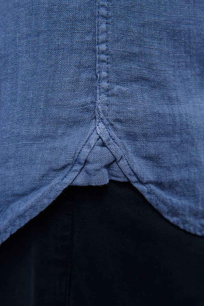 Leo Dodger Blue Linen Shirt