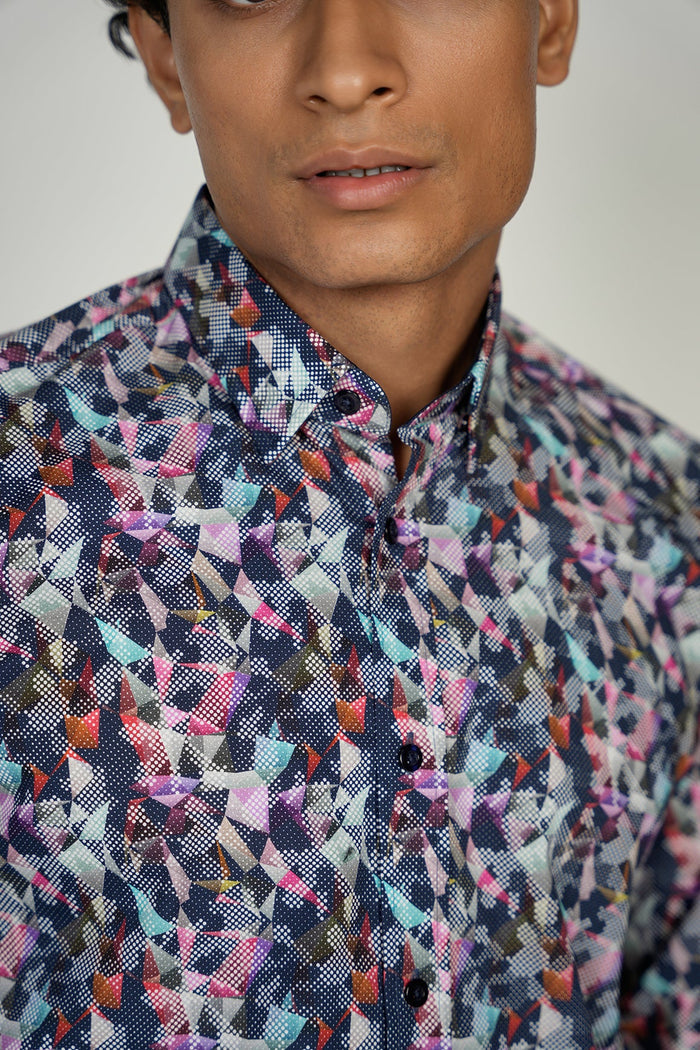 LEO Geo King Cotton Shirt