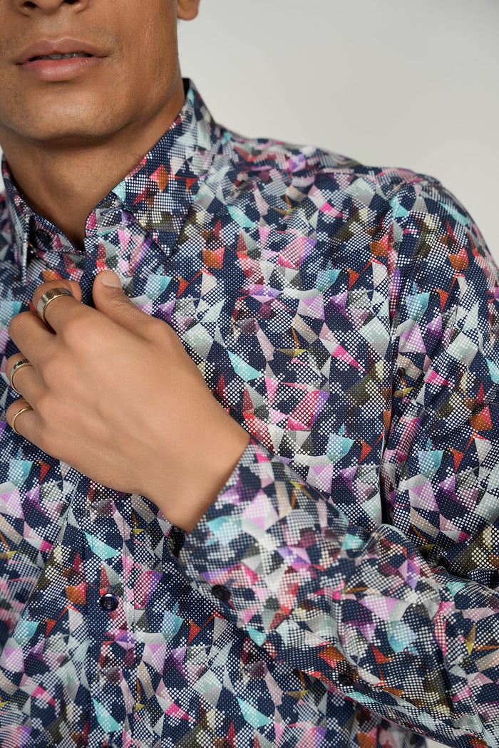 LEO Geo King Cotton Shirt