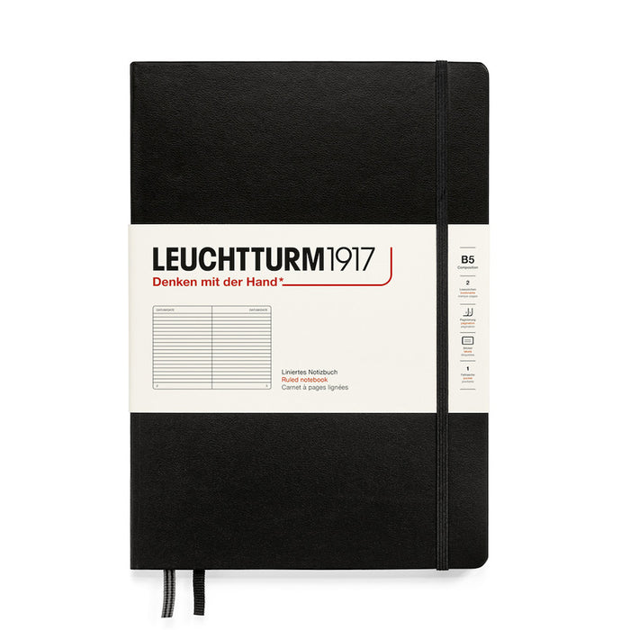 LEUCHTTURM1917 Hardcover Notebook B5 Black by LEUCHTTURM1917 at Cult Pens