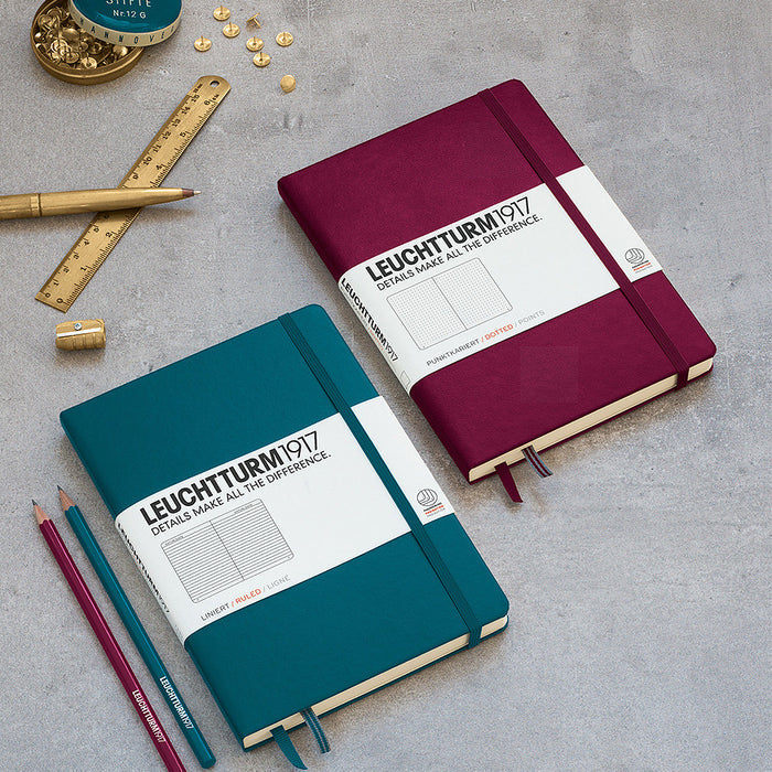 LEUCHTTURM1917 Hardcover Notebook Medium Pacific Green by LEUCHTTURM1917 at Cult Pens