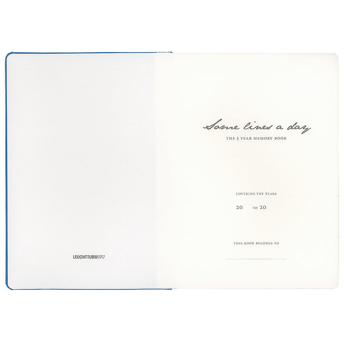 LEUCHTTURM1917 Some Lines a Day Five Year Memory Book Black by LEUCHTTURM1917 at Cult Pens