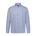 Lite Blue White Houndstooth Long Sleeve Shirt