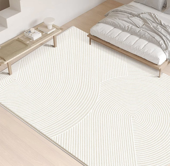 Living Room Modern Rugs, Modern Living Room Rug Placement, Contemporary Area Rugs for Bedroom, Dining Room Floor Rugs, Large Grey Rugs for Office-Paintingforhome