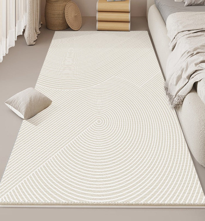 Living Room Modern Rugs, Modern Living Room Rug Placement, Contemporary Area Rugs for Bedroom, Dining Room Floor Rugs, Large Grey Rugs for Office-Paintingforhome