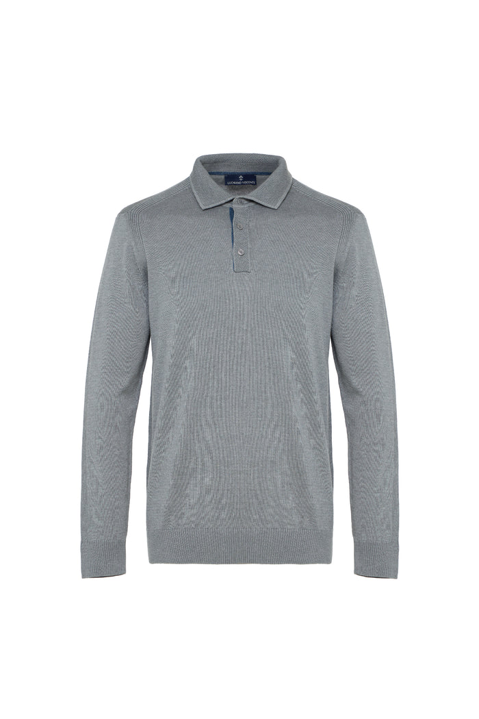 Long Sleeve 3-Button Polo