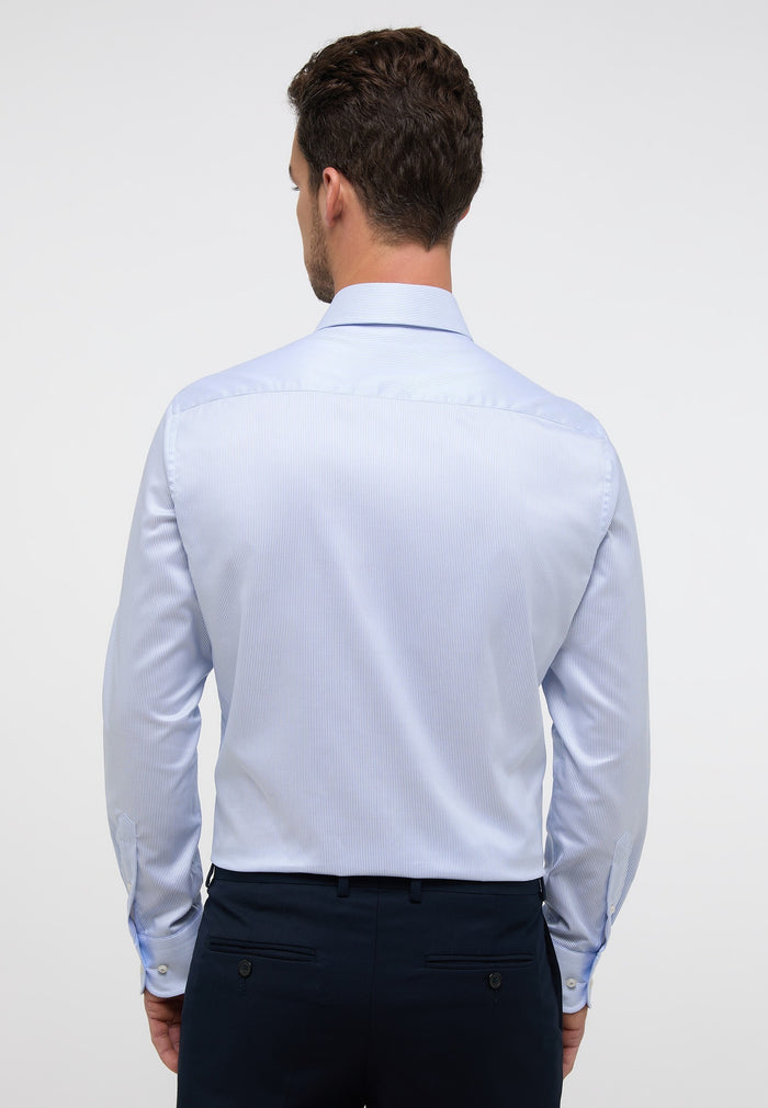 Luxury Twill Micro Stripe MF Kent Collar