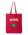 Maldives Soccer Tote Bag — Arched National Crest | NYC Factory