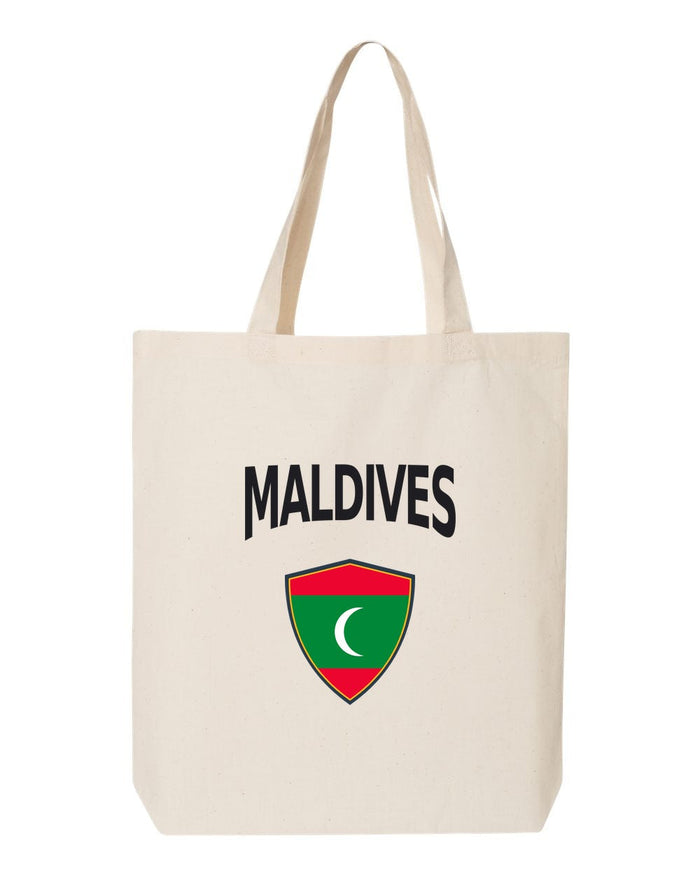 Maldives Soccer Tote Bag — Arched National Crest | NYC Factory