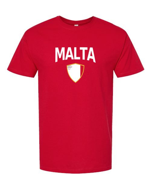 Malta Arched Crest Soccer Tee — NYC Factory