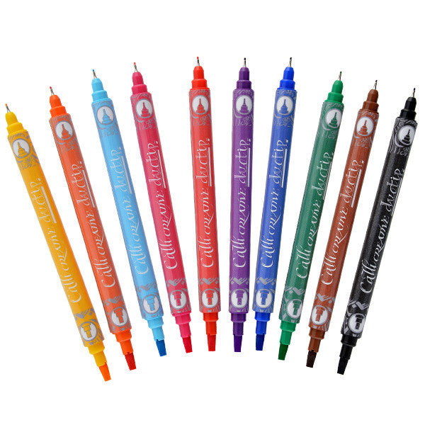 Manuscript Callicreative Duotip Markers Assorted Set of 10 by Manuscript at Cult Pens