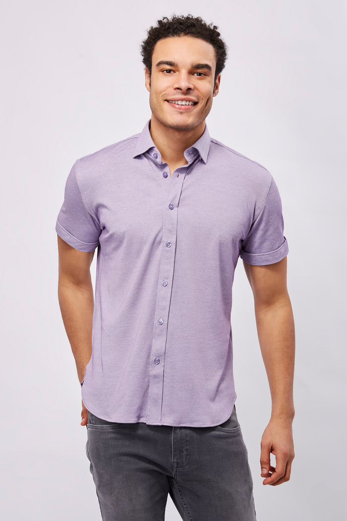 Max Colton Lavender Short Sleeve Shirt